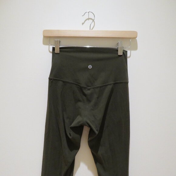 LULULEMON Align Pant *Full Length 28" Dark Olive Athleisure Gym - Size US 4 - Picture 9 of 12